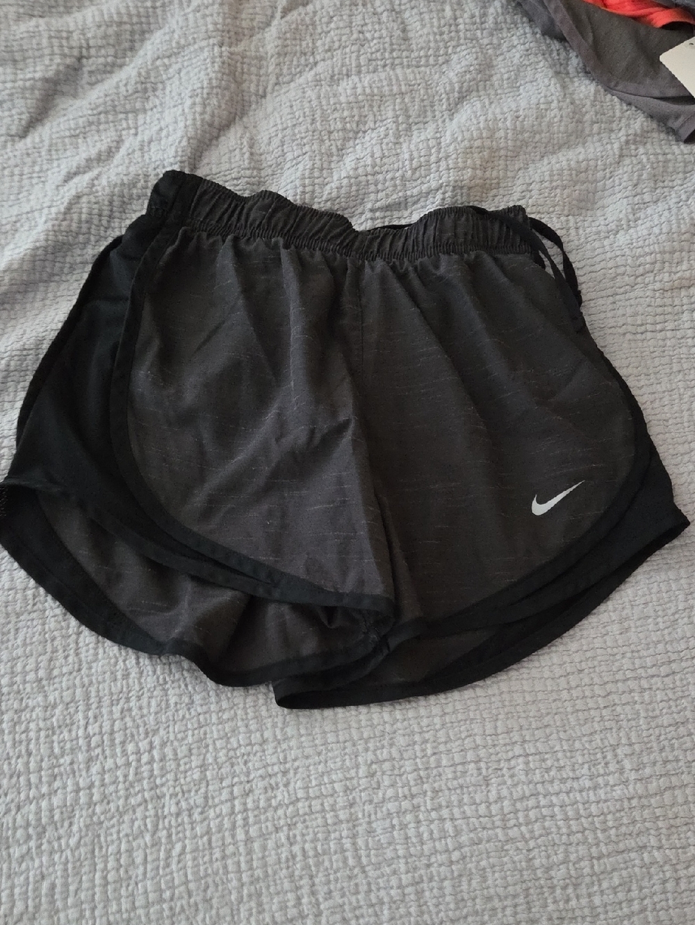 Nike Women's Black Athletic Running Shorts with Reflective Swoosh